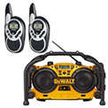 Radioladers, walkie-talkie en bluetooth luidspreker